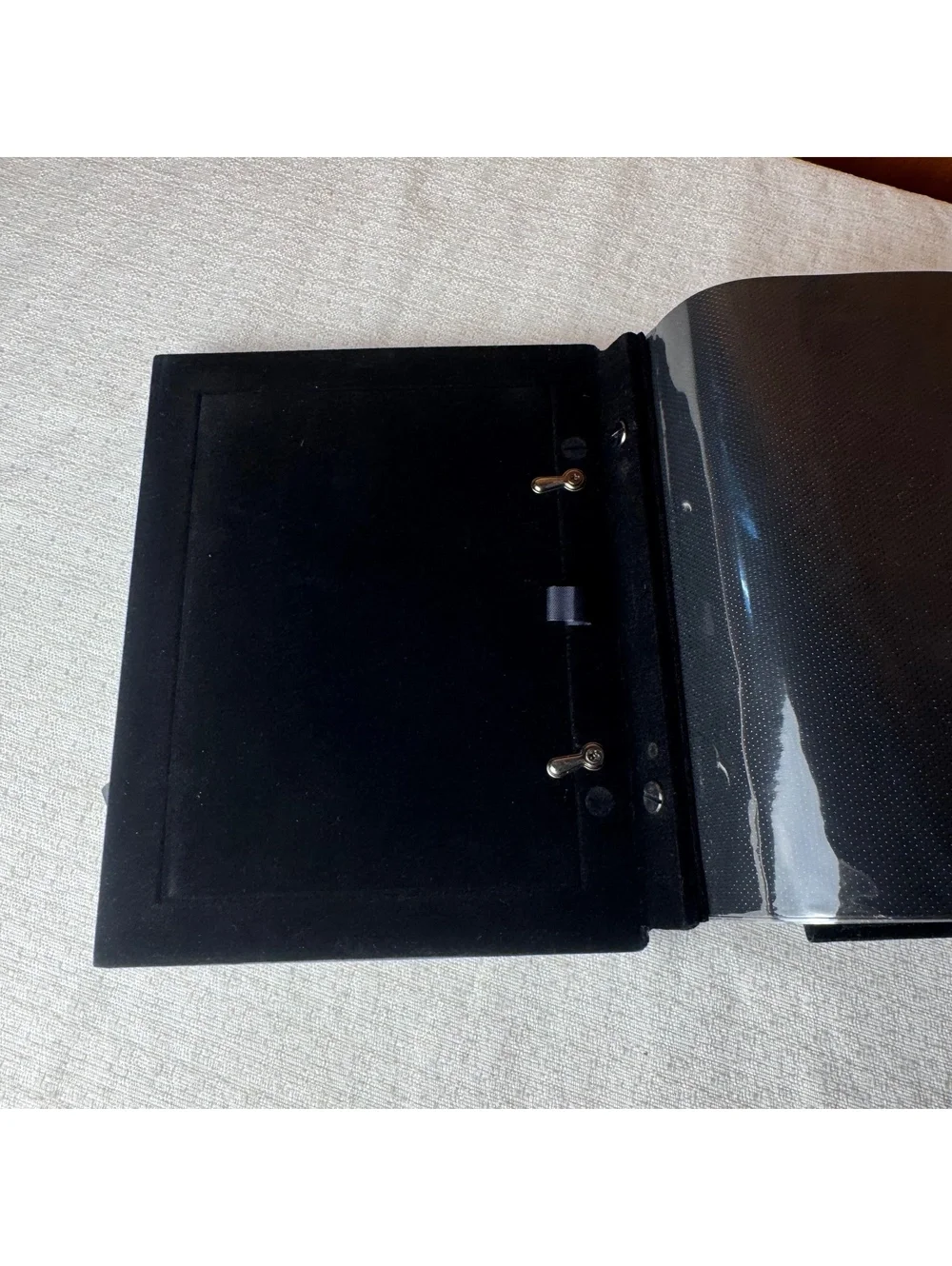 Vintage Thing Remembered Baby Photo Album Frame 4x6 Silver Tone Nursery Keepsake